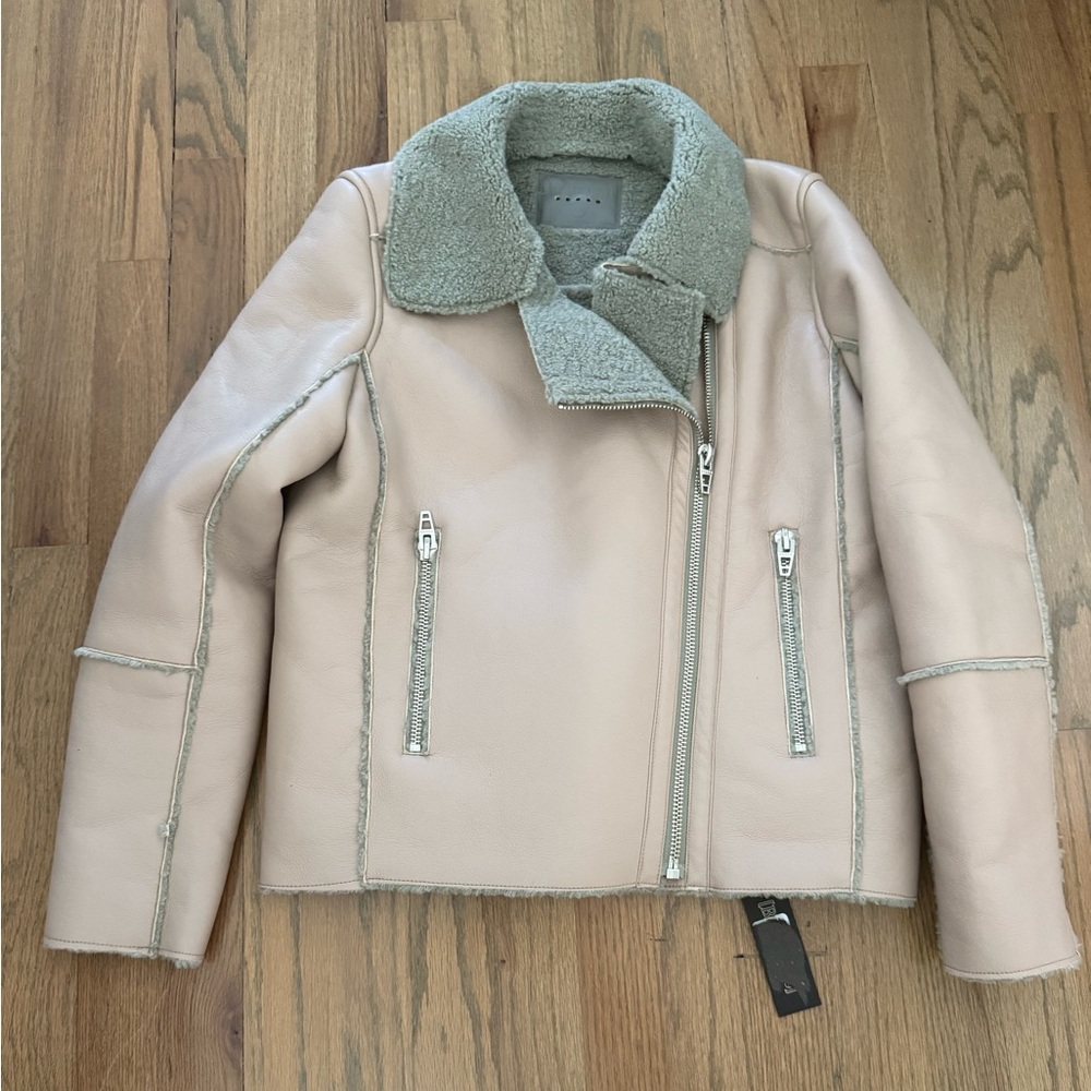 Brand new with tags*Blank NYC Vegan Faux Leather Sherpa Teddy Jacket